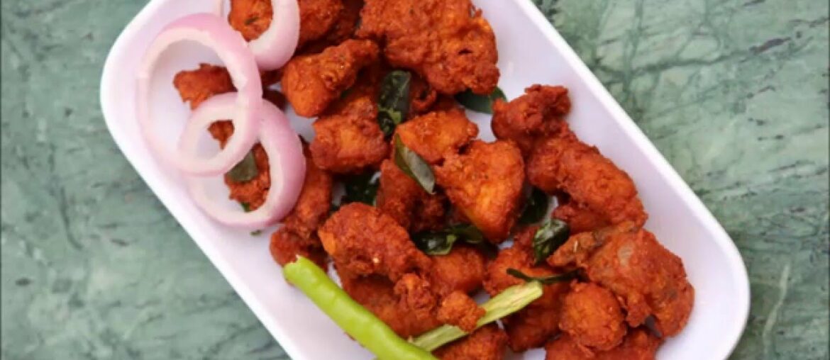 Chicken Pakora Recipe or Crispy Chicken Pakoda - How To Make Chicken Pakora