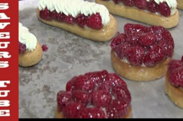 French Chef Julien (Part 6) Assembling all the beautiful Cakes & Tarts and Pastries for his shop.
