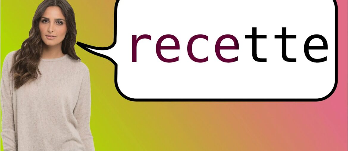 How to say 'recipe' in French?