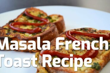Masala Egg French Toast Recipe | Healthy Indian Style Breakfast | Easy Spicy Bread  | AnmolsKitchen
