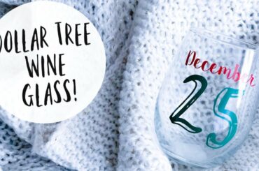 DIY DOLLAR TREE WINE GLASS