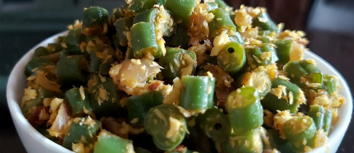 Beans poriyal | beans poriyal in tamil | french beans fry | beans recipe