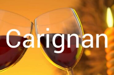How to pronounce carignan.  Wine terminology.