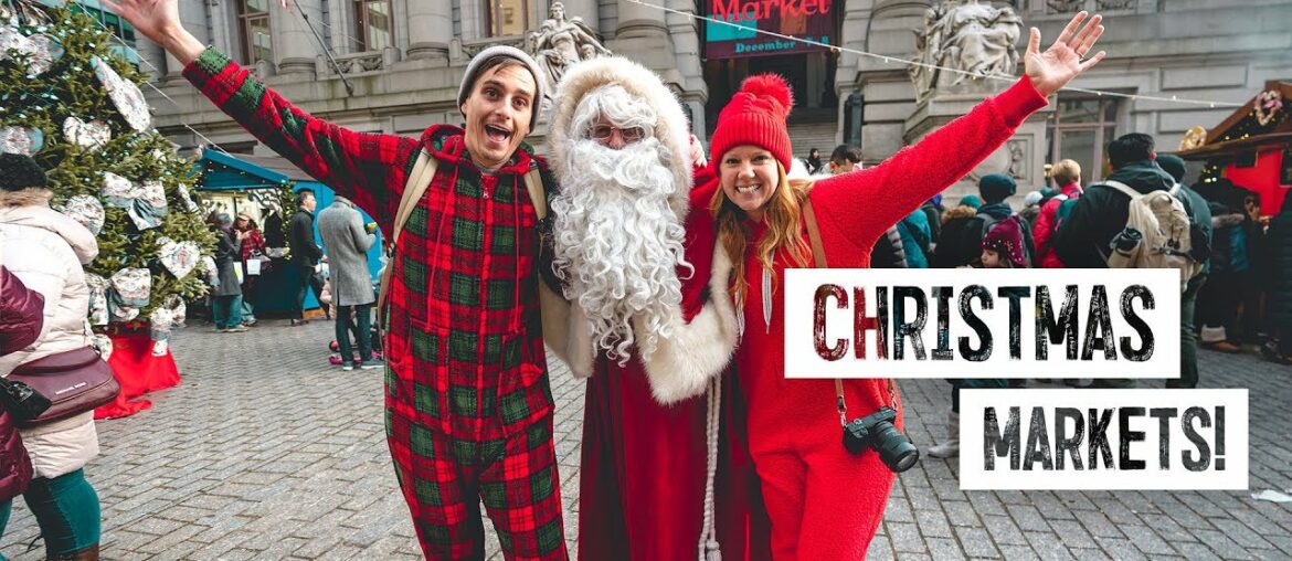 Christmas in NEW YORK! - Tasting & Touring BEST Christmas Markets! 🎄