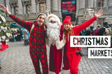 Christmas in NEW YORK! - Tasting & Touring BEST Christmas Markets! 🎄