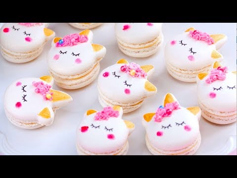 Unicorn Macaroons | How To Make Macarons | Homemade Easy Dessert Recipes By Deli Wow Unicorn Macaroons | How To Make Macarons | Homemade Easy Dessert Recipes By Deli Wow