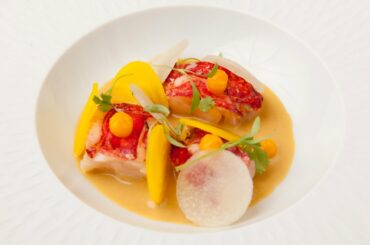 Lobster with beetroot and laksa by Colin McGurran
