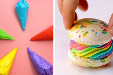 10 Quick and Easy Color Macarons Video Recipes | Most Beautiful Macarons Decorating Tutorials