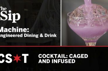 An interactive floral cocktail? Only at Machine: Engineered Dining & Drink on 'The Sip'
