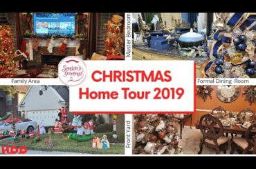 Christmas Home Tour 2019|| Family Area/ Yard/ Master Bedroom & Dining Room|| Decorated entire Home .