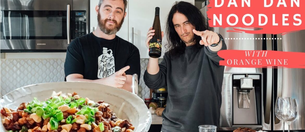Vegan Sichuan DAN DAN NOODLES Paired with Orange Wine Christmas Recipe | The Junkie Twins