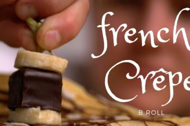 Crêpe B ROLL - epic making of a french Crêpe