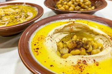 Details of HUMMUS & BEANS: Up Close and Personal in Super Slow-motion... MOUTHWATERING