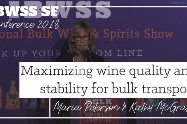 Maximizing wine quality and stability for bulk transport