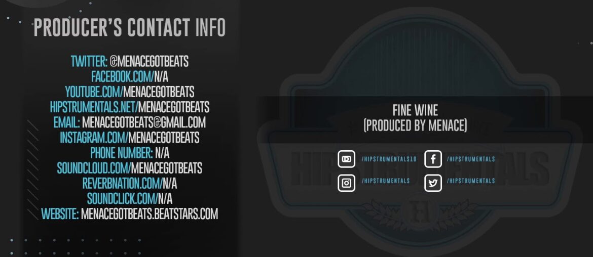 *BEAT* Fine Wine (Prod. By Menace) [Hipstrumentals.net]