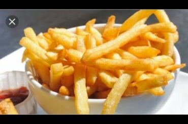 How to make French fries at home.