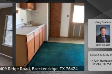 409 Ridge Road, Breckenridge, TX 76424