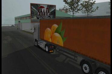 Bottles of soda container is transporting to Bordeaux