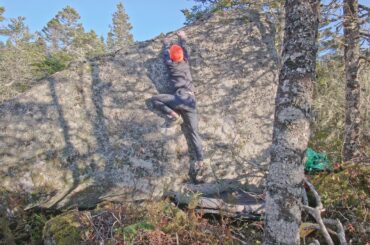 The French Sit @ Grover, Saucer Boulder