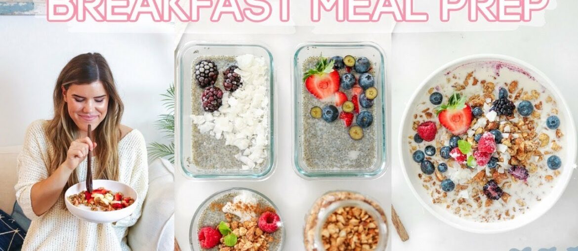 MEAL PREP FOR BREAKFAST! 4 Healthy & Easy Recipes + printable guide