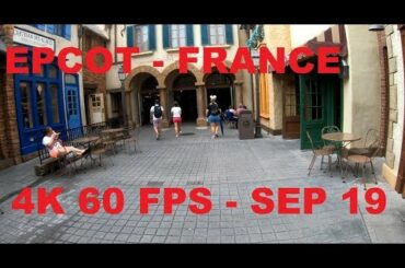 Walt Disney World - EPCOT France - Sep 19 - 4K 60FPS Full Walkthrough