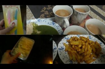 Tea time | Freezed French Fries | Using facial hair razor