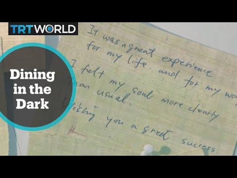 Dining in the Dark: Restaurant in Egypt employs visually impaired waitress Dining in the Dark: Restaurant in Egypt employs visually impaired waitress