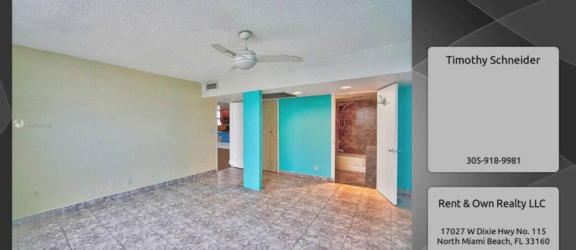 3703 NE 166th St, Unit 602, North Miami Beach, FL 33160 3703 NE 166th St, Unit 602, North Miami Beach, FL 33160