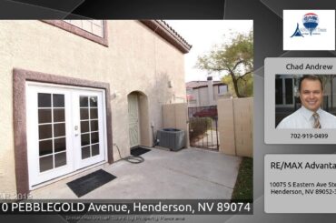 2610 PEBBLEGOLD Avenue, Henderson, NV 89074