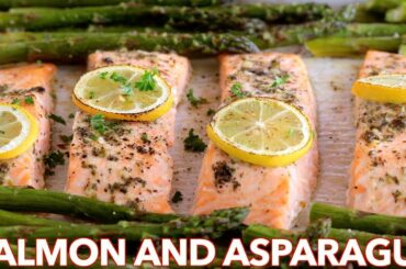 Easy One Pan Salmon Recipe with Asparagus - 30 Minute Meal