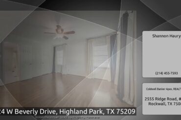4624 W Beverly Drive, Highland Park, TX 75209