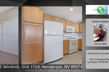 2325 Windmill, Unit 1724, Henderson, NV 89074