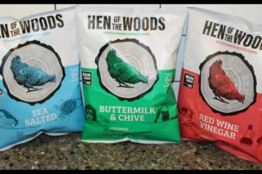 Hen of the Woods Kettle Cooked Potato Chips: Sea Salted, Buttermilk & Chive and Red Wine Vinegar