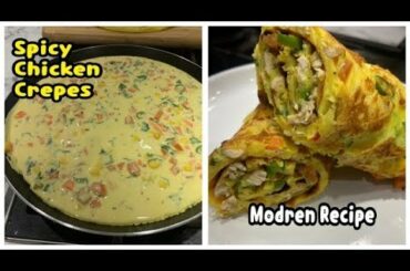 Spicy Chicken Crepes Recipe By Yasmeen Cooking
