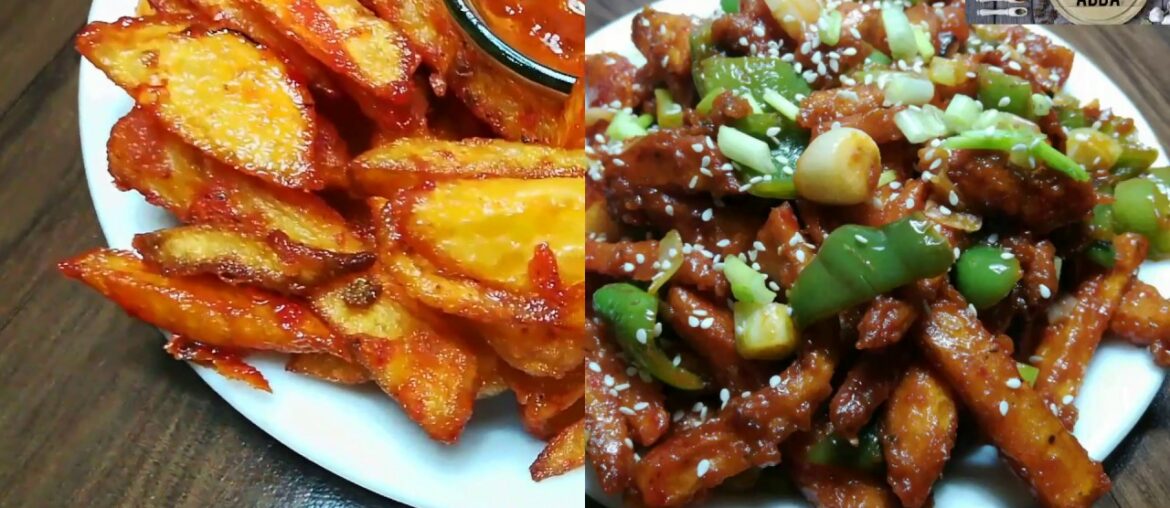Crispy Coated French Fries and Crispy chilli Potatoes Recipe| hindi recipe
