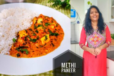Methi paneer recipe in Tamil/ Restaurant style Methi Malai paneer / Creamy methi paneer recipe