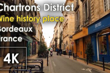 4k walk video BORDEAUX travel France : "Chartrons distrct" City Sounds walk treadmill