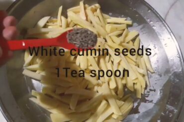 Crispy Black seeds French fries easy recipe