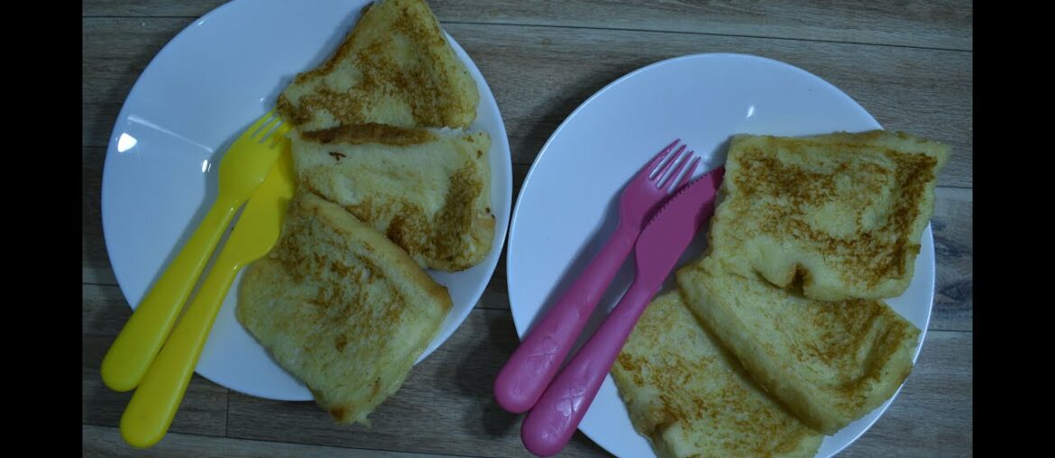 French Toast / Simple kids Breakfast / Easy Recipe with Bread / Kids Favourite