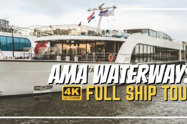 AMA Waterways AMAKristina | Ship Tour & Review 2020 | 4K | All Public Spaces Explained