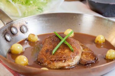 How To Pan-Seared Foie Gras - Pan-Seared Foie Gras Port Wine Sauce Recipe - Foie Gras Recipe