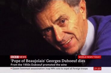 Georges Duboeuf passes away (1933 - 2020) (France) - BBC News - 5th January 2020
