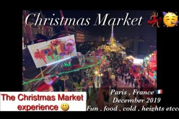 Christmas Market , European Culture . Paris , Marché de Noël 🎄