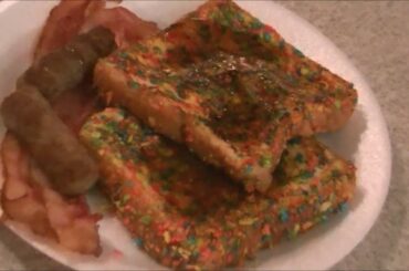 Fruity Pebble French Toast