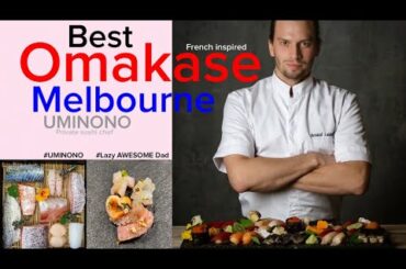 Melbourne BEST French inspired OMAKASE by private master sushi chef Arnaud Laidebeur