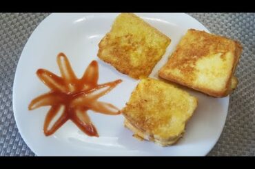 French Toast With Cheese || মাত্র 1 মিনিটে তৈরি করে ফেলুন মজাদার ফ্রেঞ্চ টোস্ট।