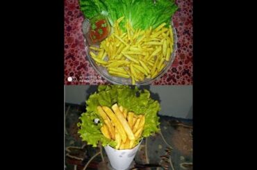 Crispy French Fries| Perfect crunchy Home made potato chips  recipe in آلو کے چپس, फ्रेंच फ्राइज