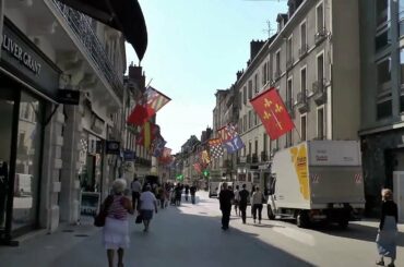Walking Tour in Dijon City France ,جولة سيرا على الأقدام في مدينة ديجون فرنسا