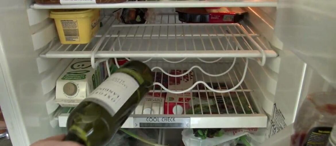 Space Saver Fridge Wine Bottle Rack