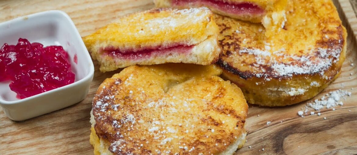 Jam Jelly & Doughnut French Toast | Easy Toast Recipe | Hello Liin #11